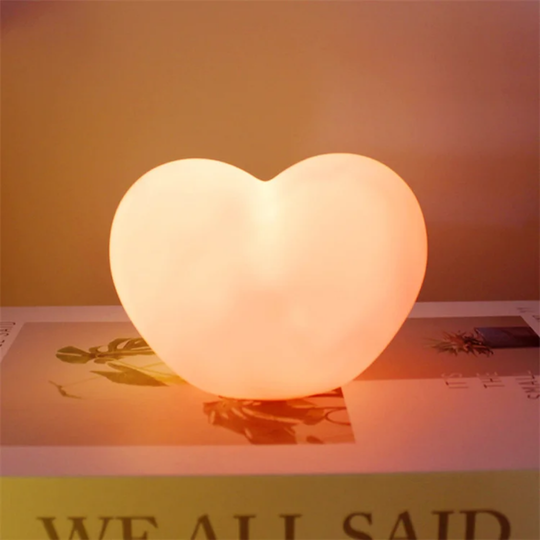 Heart 3D LED Night Light with a clear gift bag