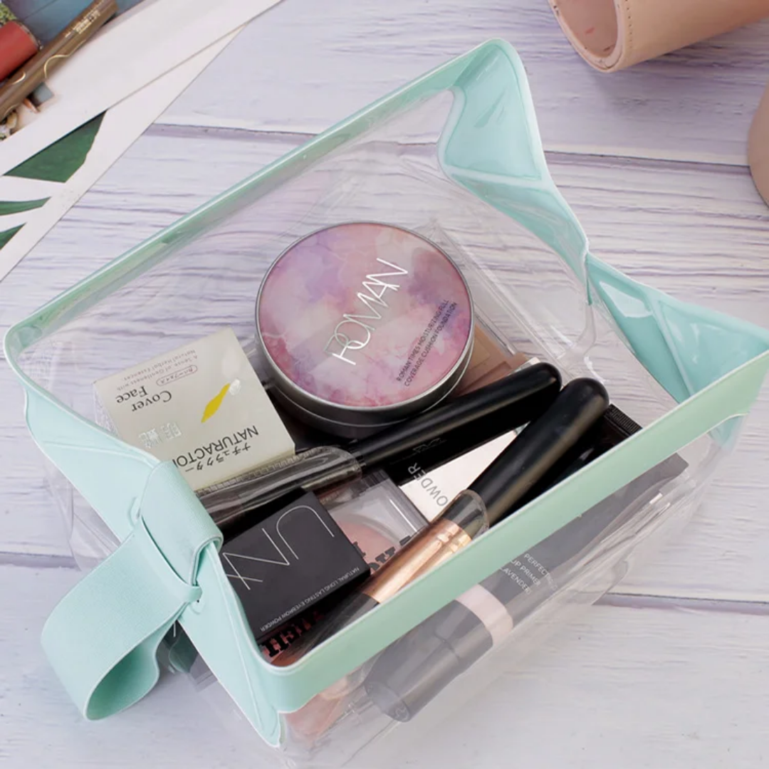 Transparent Travel Cosmetic Organizer – Waterproof Magnetic Pouch