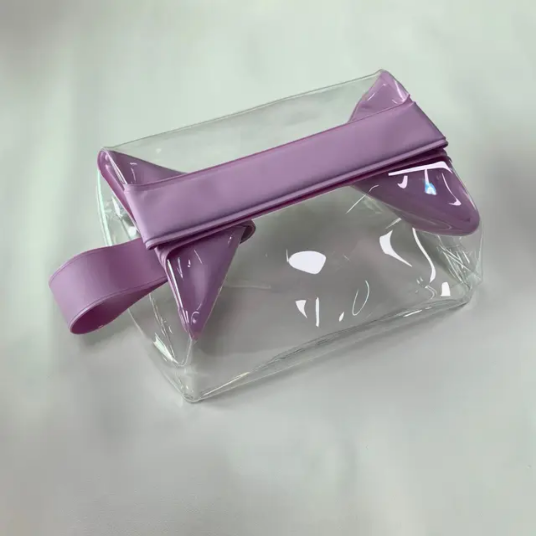 Transparent Travel Cosmetic Organizer – Waterproof Magnetic Pouch