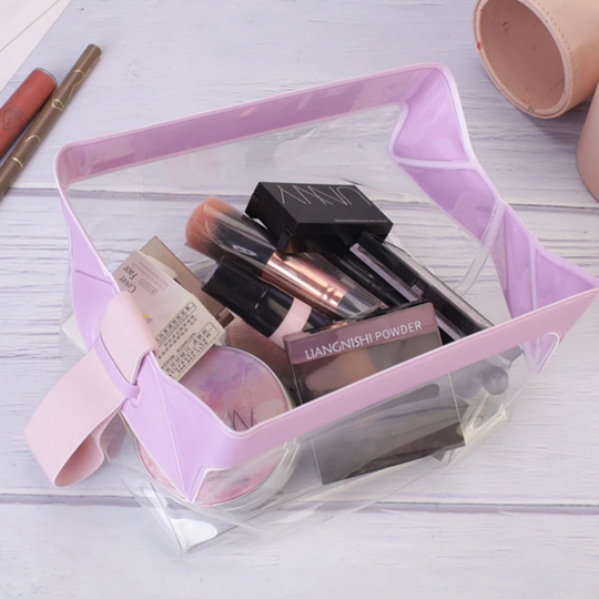 Transparent Travel Cosmetic Organizer – Waterproof Magnetic Pouch