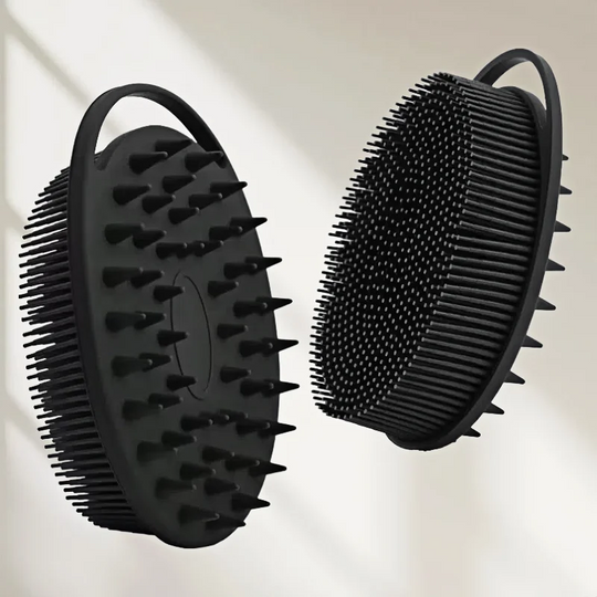 2 in 1 Anti-Bacterial Silicone Body & Hair Scrub Massage Brush