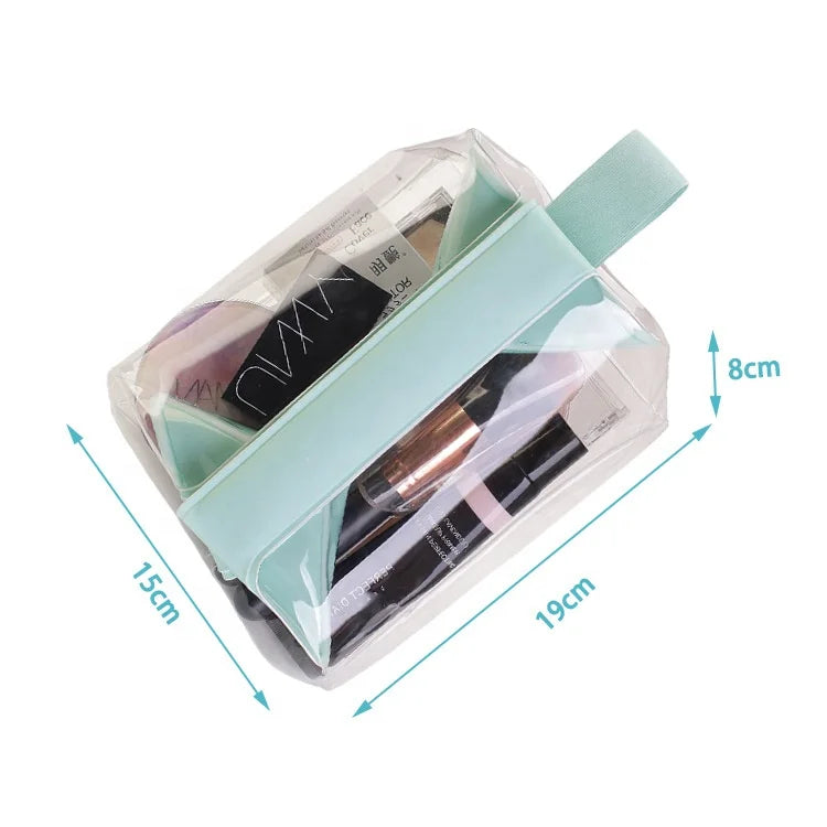 Transparent Travel Cosmetic Organizer – Waterproof Magnetic Pouch