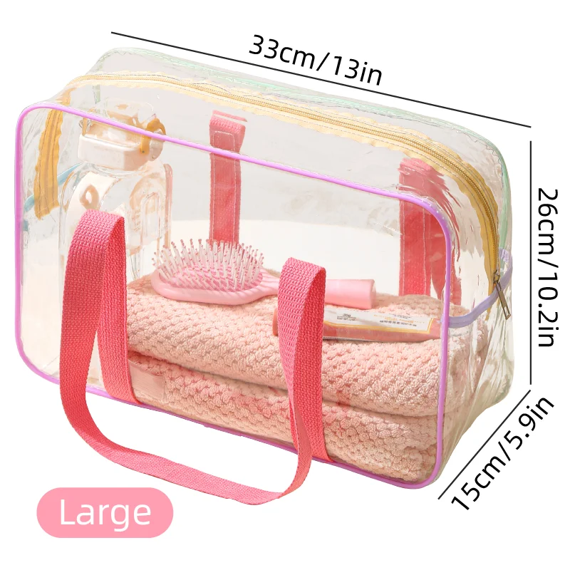Clear Waterproof PVC Toiletry Bag