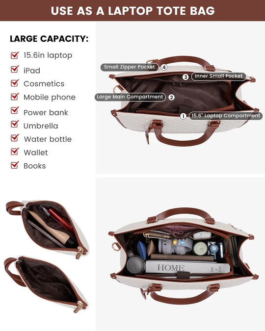 Quilted Laptop & Insulated Lunch Cooler