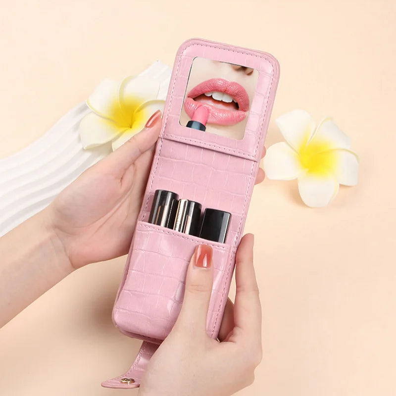 PU Lipstick & Essentials Holder