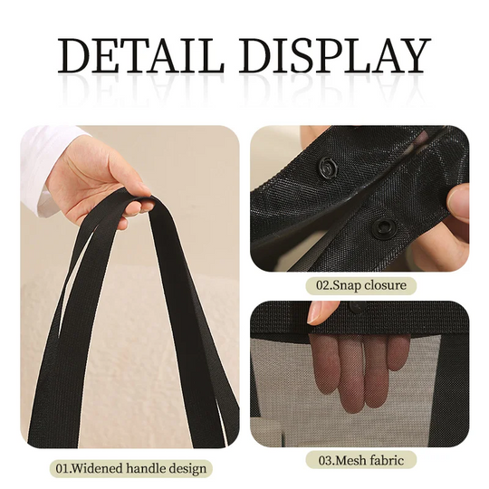 Extra Large Mesh Multi-Purpose Bag – Beach, Travel, Gym & Home Organizer