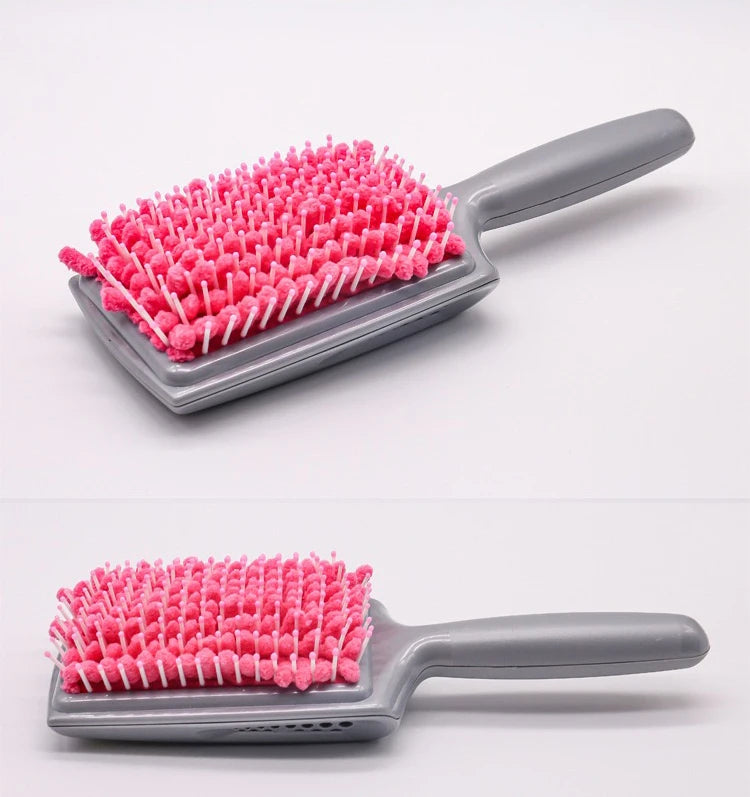Soft Microfiber Anti-Dandruff Drying Paddle Brush