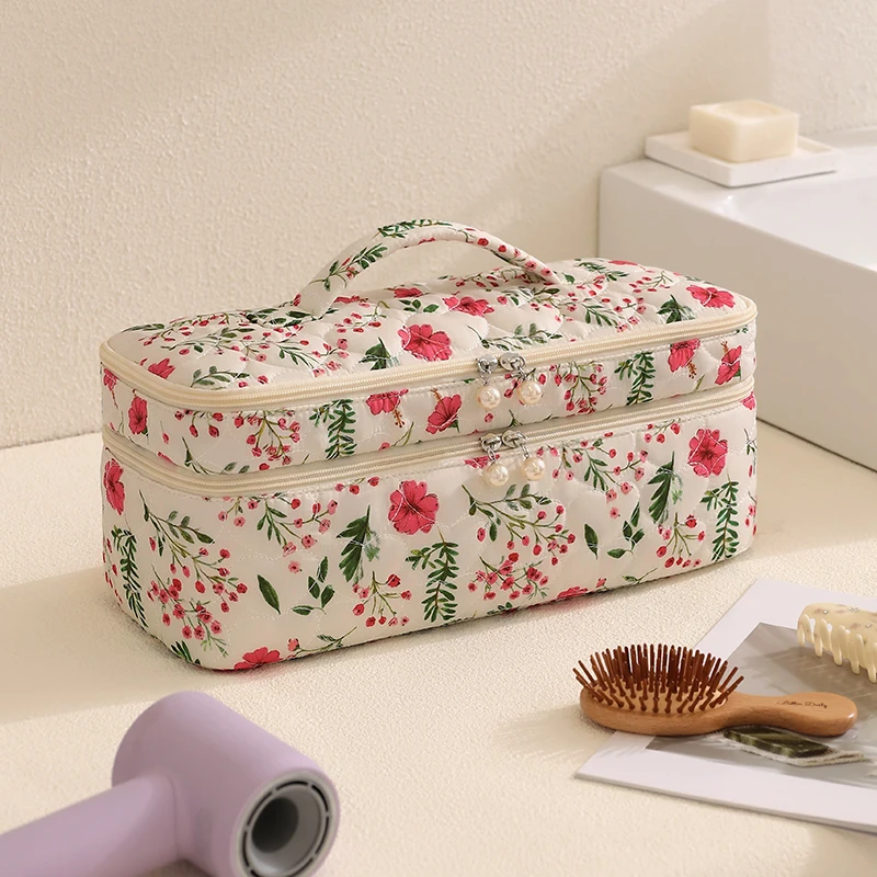 Double-Layer Travel Makeup & Toiletry Organizer