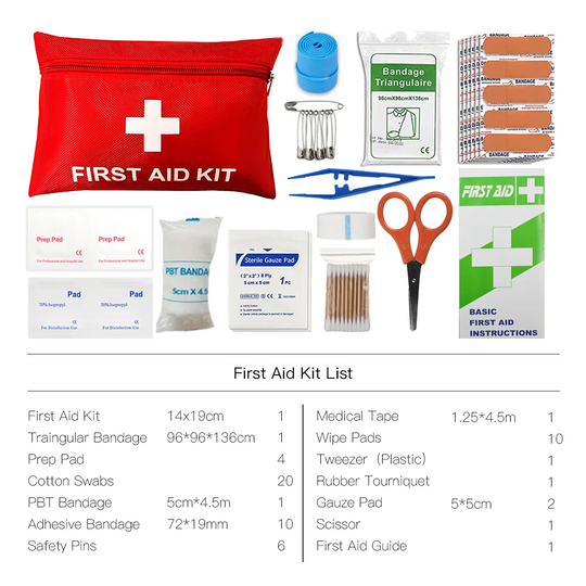 Mini First Aid Kit – 60 Pieces