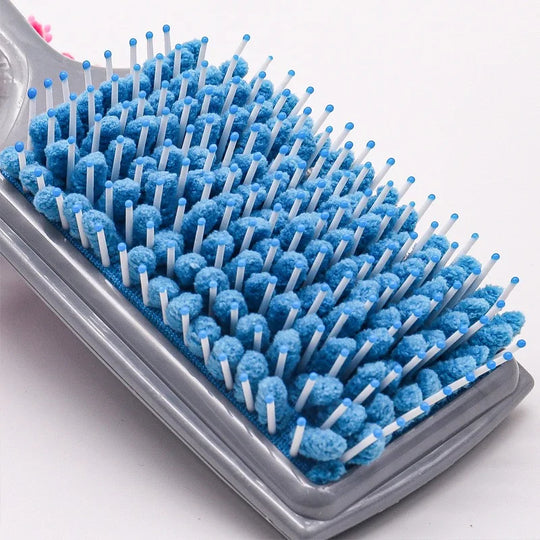 Soft Microfiber Anti-Dandruff Drying Paddle Brush