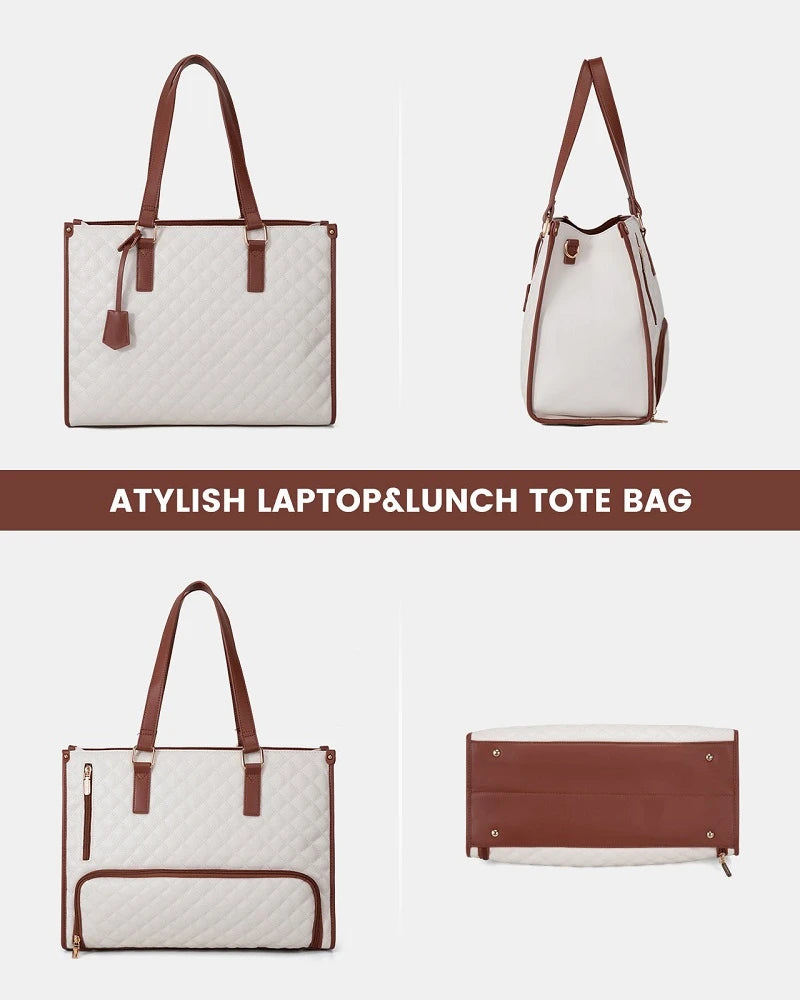 Quilted Laptop & Insulated Lunch Cooler