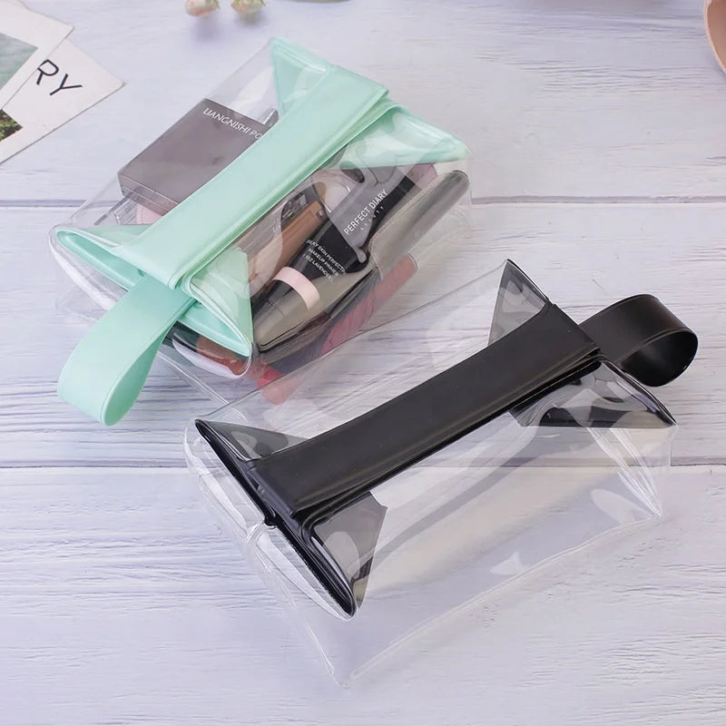 Transparent Travel Cosmetic Organizer – Waterproof Magnetic Pouch