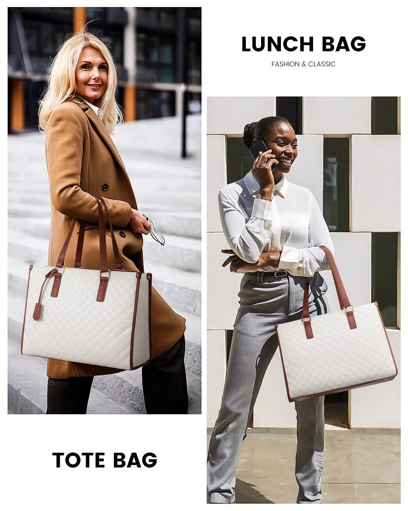 Quilted Laptop & Insulated Lunch Cooler