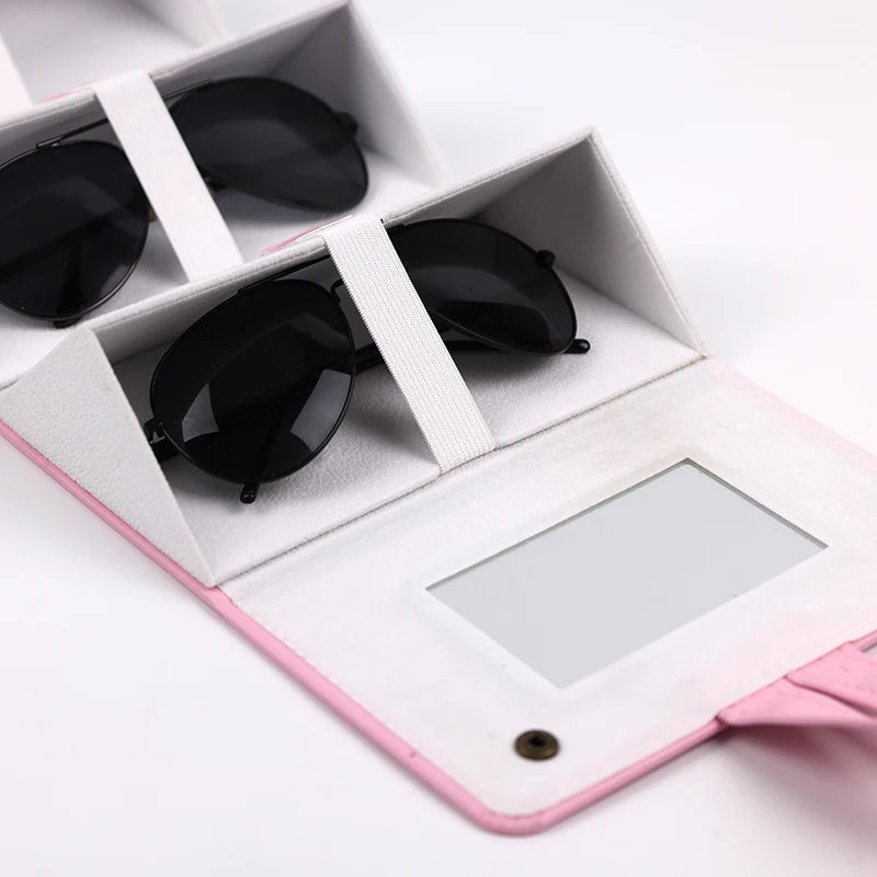 5-Slot Travel Foldable Sunglasses Organizer
