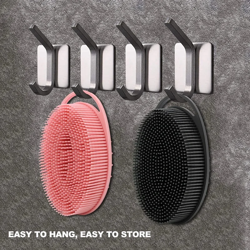 2 in 1 Anti-Bacterial Silicone Body & Hair Scrub Massage Brush