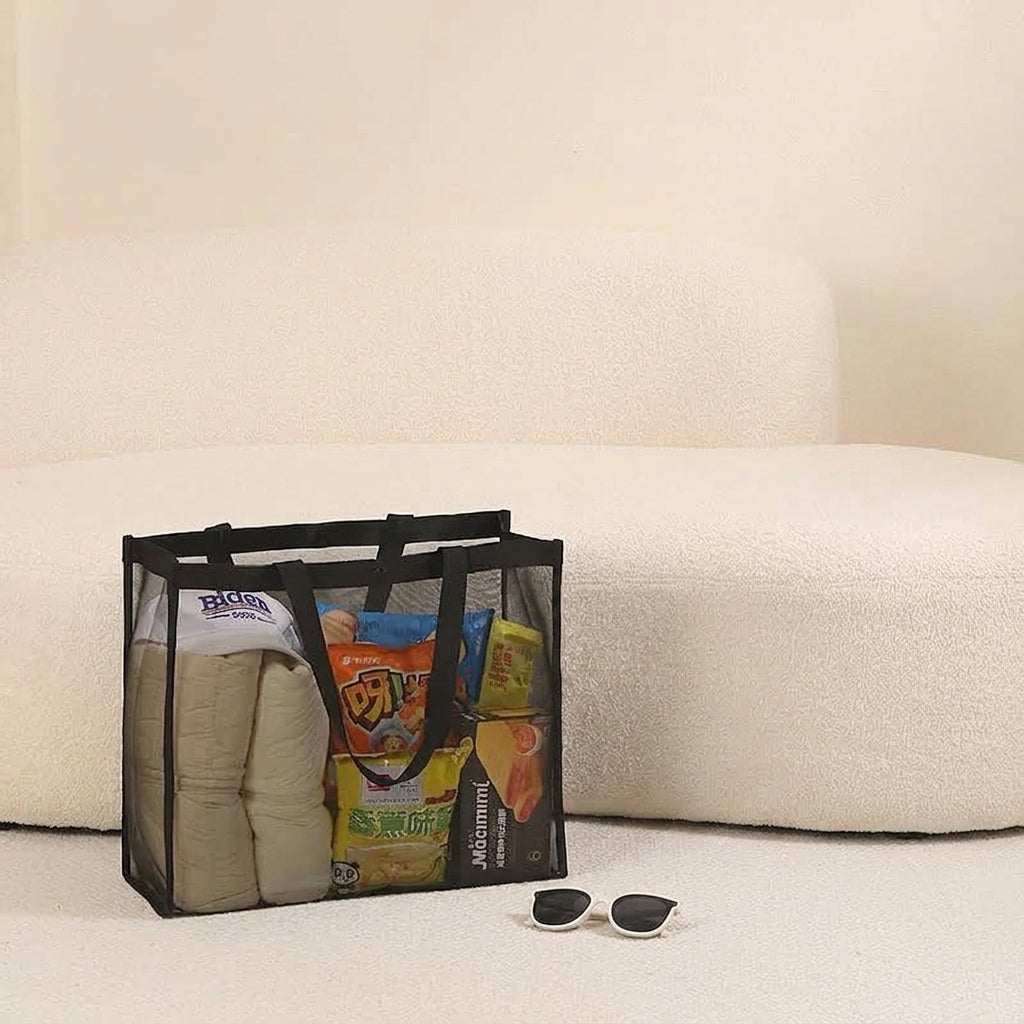 Extra Large Mesh Multi-Purpose Bag – Beach, Travel, Gym & Home Organizer