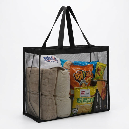 Extra Large Mesh Multi-Purpose Bag – Beach, Travel, Gym & Home Organizer
