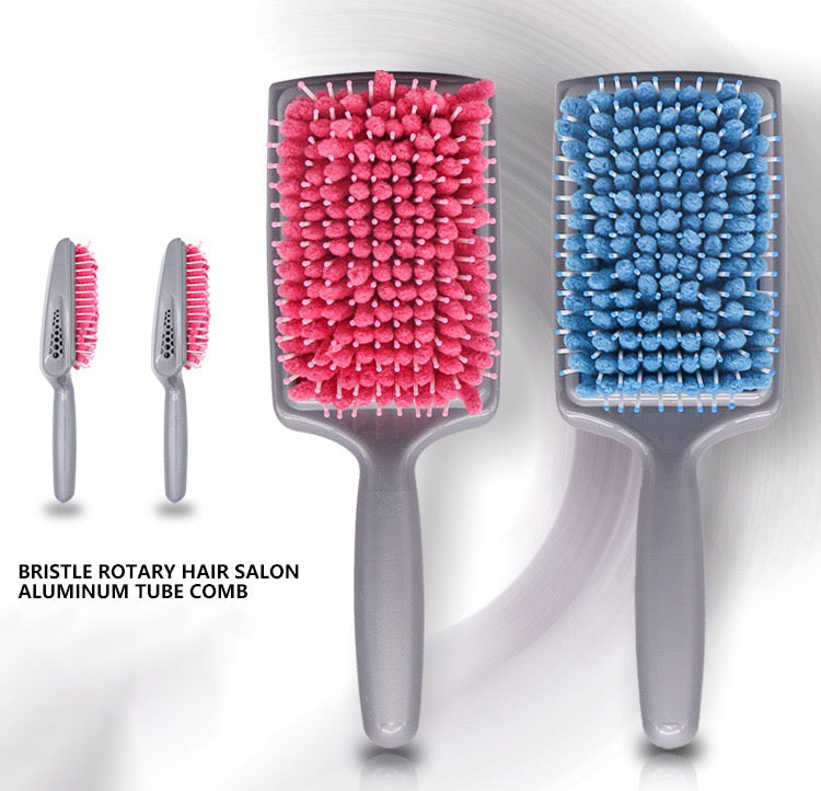 Soft Microfiber Anti-Dandruff Drying Paddle Brush