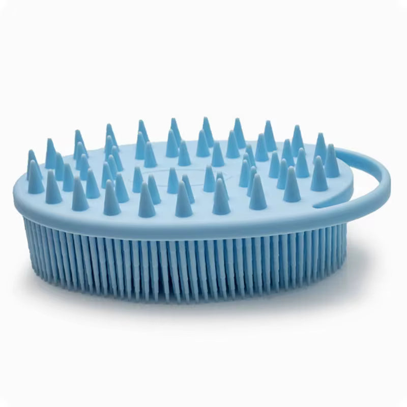 2 in 1 Anti-Bacterial Silicone Body & Hair Scrub Massage Brush