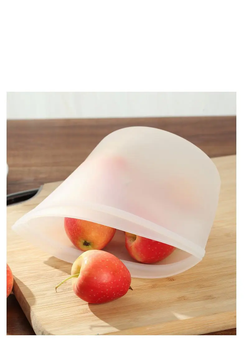 Set of 3 Silicone Food Storage Bags – Leakproof & Reusable