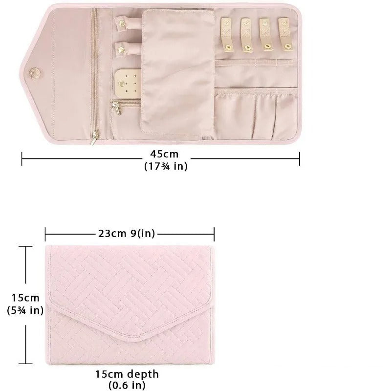 Travel jewelry organizing bag