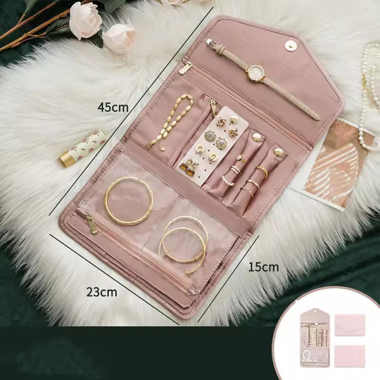 Travel jewelry organizing bag