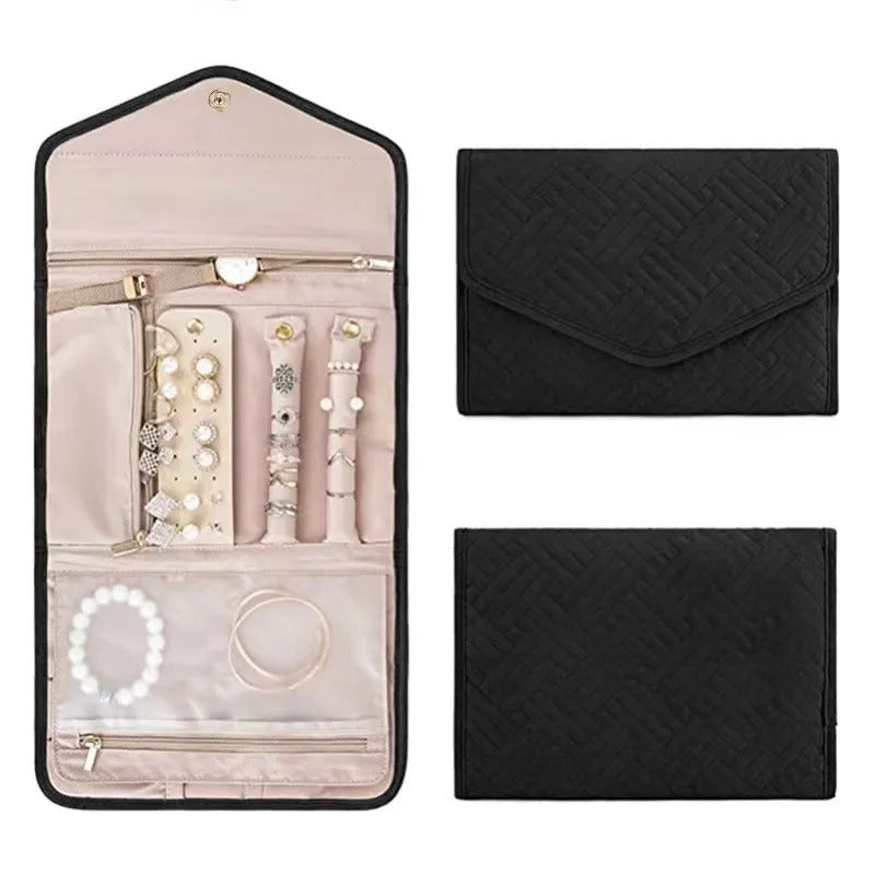 Travel jewelry organizing bag