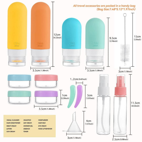 Silicone Travel Bottles Set
