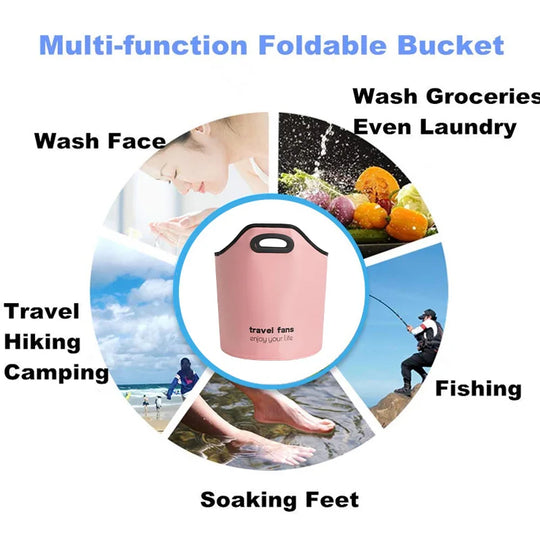 Multi-Use Foldable Wash Bucket