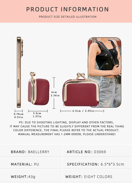 Mini Leather Jewelry & coin organizer