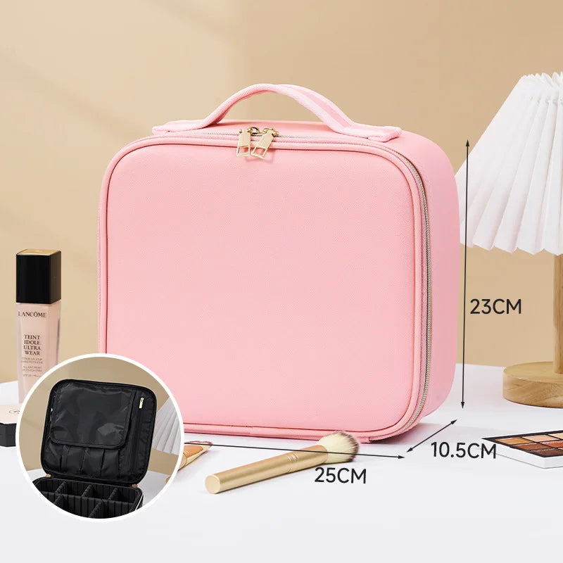 Makeup Organizer bag with Light and Mirror