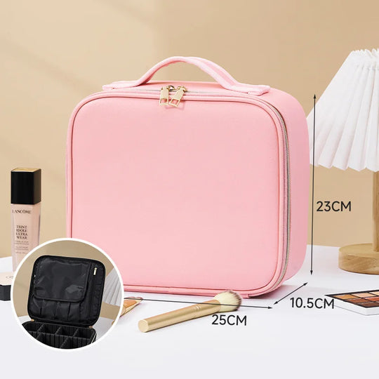 Makeup Organizer bag with Light and Mirror