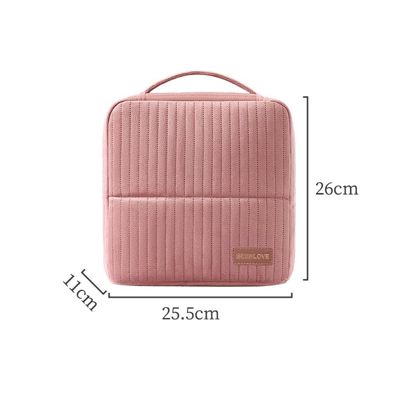 Velvet Cosmetic Organizer – Luxury Travel Makeup & Toiletry Bag