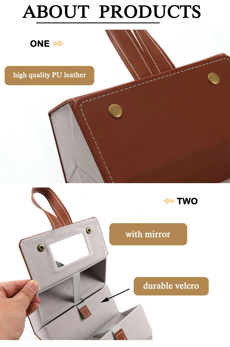 5-Slot Travel Foldable Sunglasses Organizer