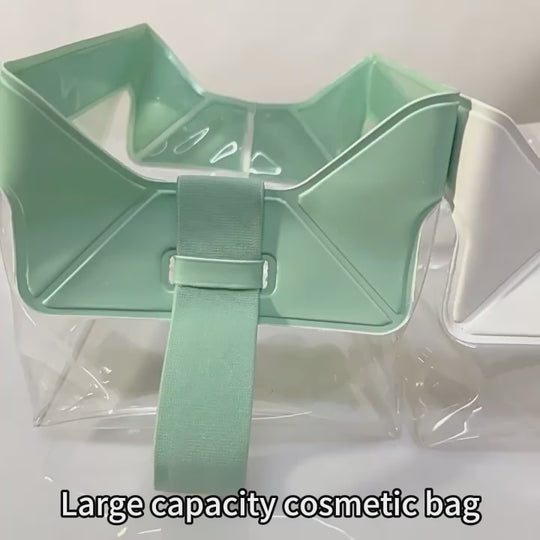 Transparent Travel Cosmetic Organizer – Waterproof Magnetic Pouch