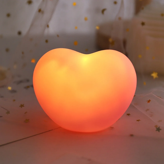 Heart 3D LED Night Light with a clear gift bag
