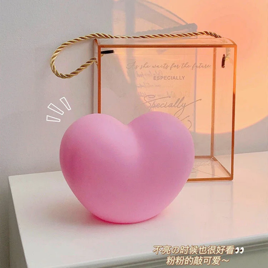 Heart 3D LED Night Light with a clear gift bag
