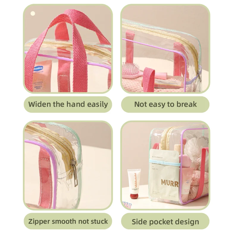 Clear Waterproof PVC Toiletry Bag