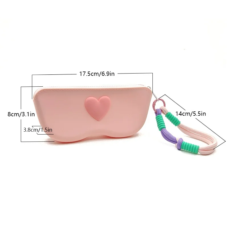 HeartGuard Silicone Sunglasses Case