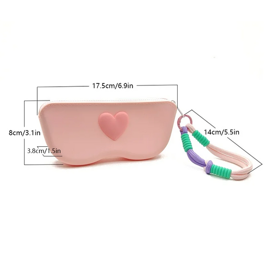 HeartGuard Silicone Sunglasses Case