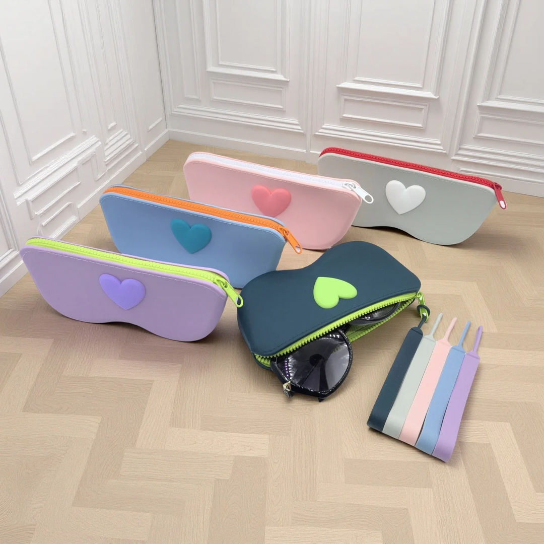 HeartGuard Silicone Sunglasses Case